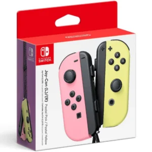 Nintendo Switch Joy Con Controller Pastel Pink/Yellow