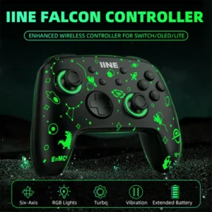 iiNE 良值 NSW Nintendo Switch Falcon Wireless Pro Controller - Zelda