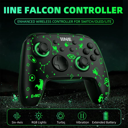 iiNE 良值 NSW Nintendo Switch Falcon Wireless Pro Controller - Zelda