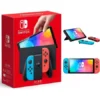 Nintendo Switch OLED Model Neon / White Console + FREE Tempered Glass