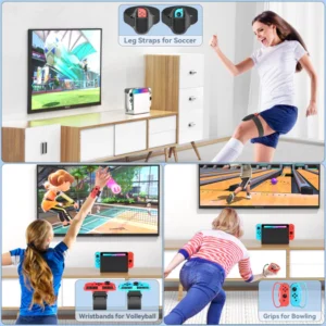 Nintendo Switch OLED V2 Sport Accessories Bundle (10 in 1 14 in 1)