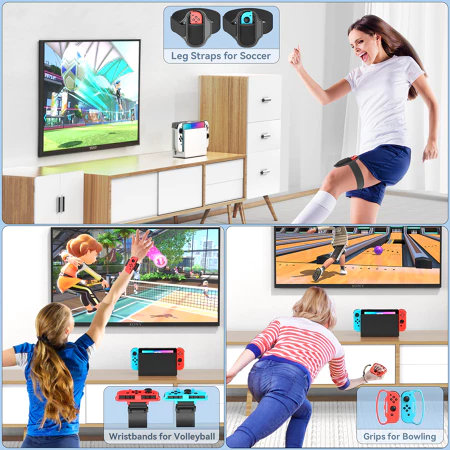 Nintendo Switch OLED V2 Sport Accessories Bundle (10 in 1 14 in 1)